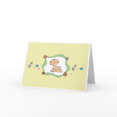 Little baby greeting card by jsoh