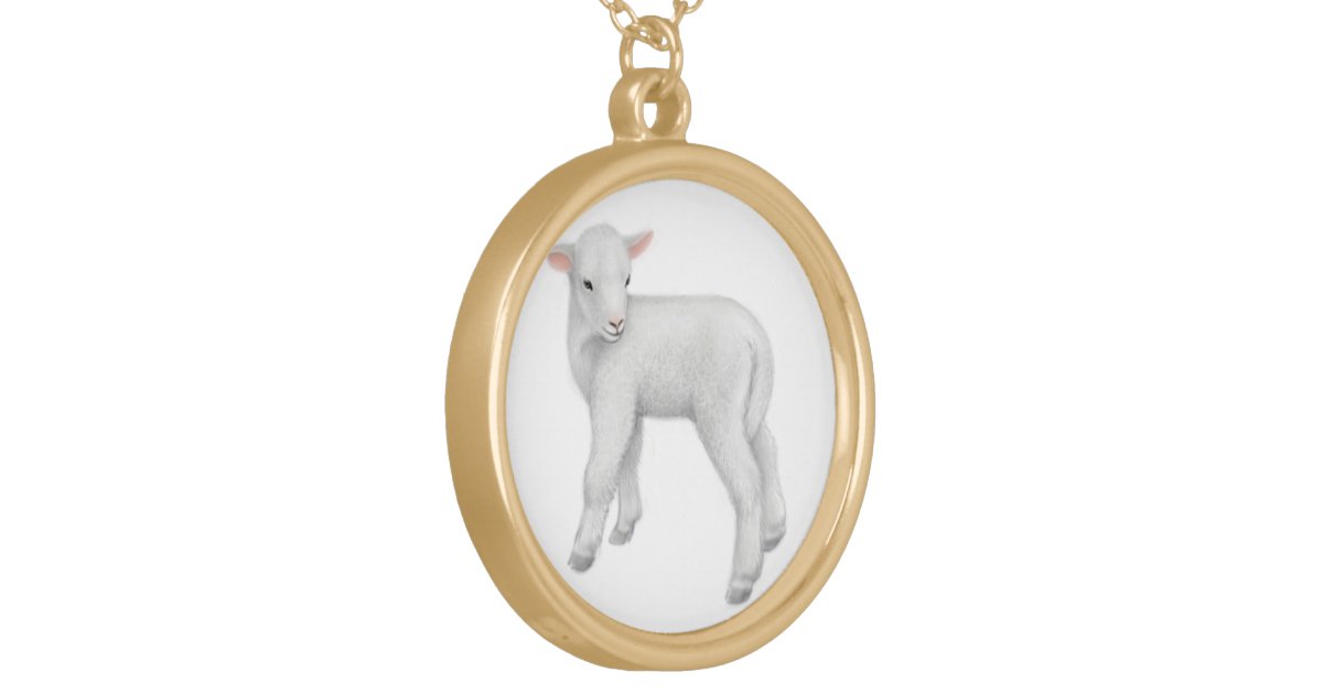 Little Baby Lamb Necklace Zazzle
