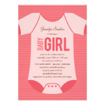 Little Baby Shower Invitation - Girl invitations