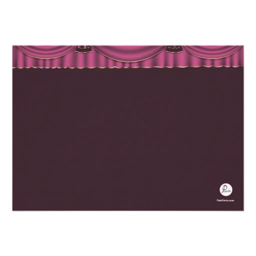 Little Ballerinas on Stage Invitation