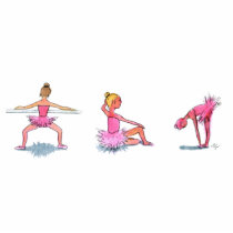 Little Ballerinas Sculpture Photo Cut Out