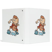 little basketball kid boy dribbling ball binders