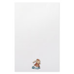 little basketball kid boy dribbling ball customized stationery