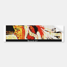 Little Bear Indian Bumper Stickers
