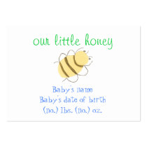 Little Bee Pocket Birth announcement Business Card