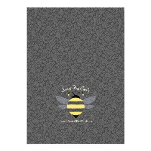 Little Bee Shower Invitation