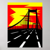 Little Belt Bridge - Sunrise posters
