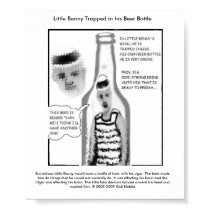 Little Benny Trapped in his Beer Bottle posters