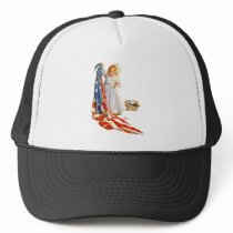 Little Betsy Ross and the America Flag Hat