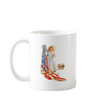 Little Betsy Ross and the America Flag Mug