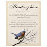 Little Bird Blue, customizable flyers