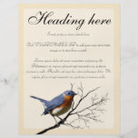 Little Bird Blue, customizable flyers