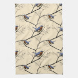 Little Bird Blue, patterned kitchen towel kitchen towels