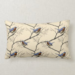 Little Bird Blue, patterned lumbar pillow pillows