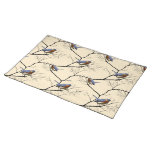 Little Bird Blue, patterned placemat placemats