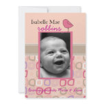 little birdie 5x7 double sided birth announcement