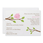 Little Birdie Baby Girl Shower Invitation