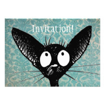 Little Black Cat invitations