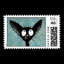 Little Black Cat Stamps