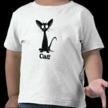 Little Black Cat Tee Shirts