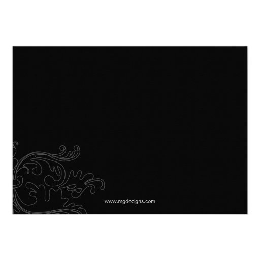Little black dress bachelorette party invite