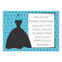 Little Black Dress Personalized Announcements