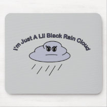 Little Black Rain Cloud mousepads by psimawesome Little Black Rain Cloud mousepads