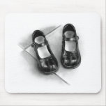 LITTLE BLACK SHOES: PENCIL ART: REALISM MOUSE PADS
