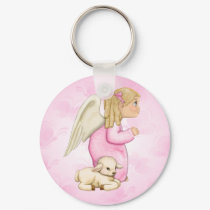 Little Blessings Angel Girl keychains