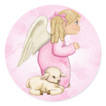 Little Blessings Angel Girl stickers