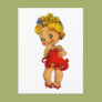 Little Blond With Feathers Post Cards Little Blond With Feathers Post Cards