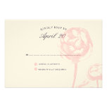 Little Blossoms Wedding RSVP Pink Custom Invitations