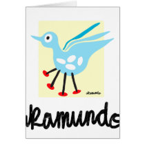 Little Blue akamundo Birdie cards
