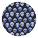 Little Blue Alien Heads stickers by mrssocolov2 Little Blue Alien Heads stickers