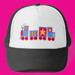 Little Blue and Red Train Mesh Hats