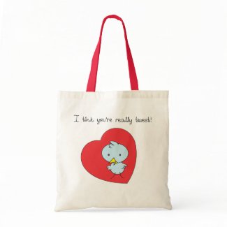 Little Blue Birdie Tote Bag zazzle_bag