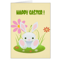 Little Blue Bunny In The Grass cards