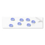 Little Blue Fish Bumper Sticker