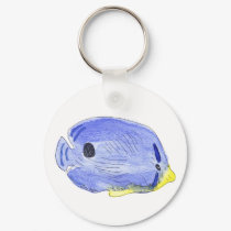 Little Blue Fish Keychain