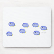 Little Blue Fish Mousepad mousepads