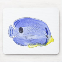 Little Blue Fish Mousepad mousepads