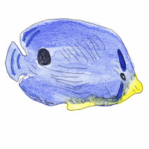 Little Blue Fish Photo Sculpture photo sculptures
