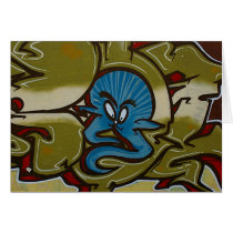 Little blue ghost graffiti cards by OutOfLimits Little blue ghost graffiti cards