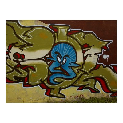 Little blue ghost graffiti poster by OutOfLimits