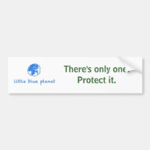 Little Blue Planet Bumper Sticker
