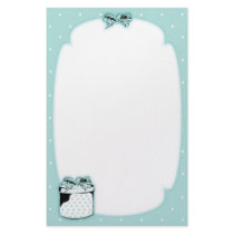 Little Blue Present Stationery Design