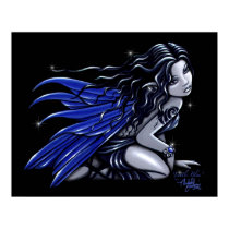 "Little Blue" Tattooed Fairy posters