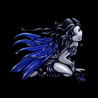 "Little Blue" Tattooed Fairy Posters