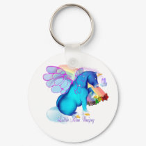 *Little Blue Unipeg keychains by Lotacats *Little Blue Unipeg keychains