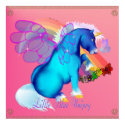 Little Blue Unipeg poster posters